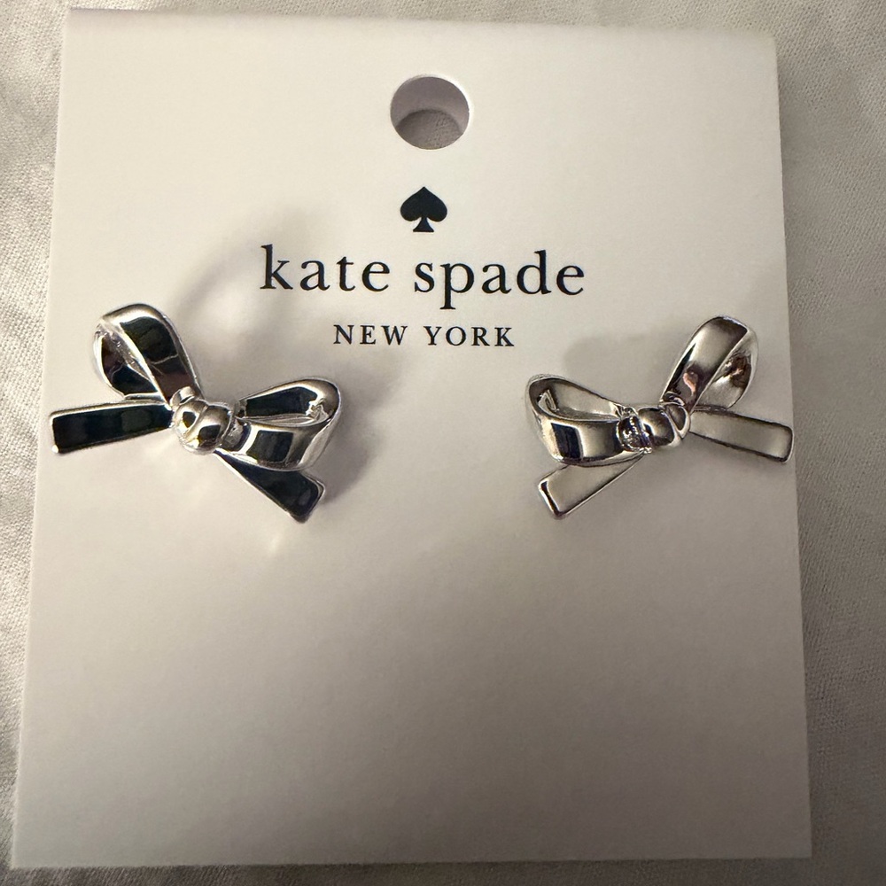 kate spade Sterling Silver Bow Earrings